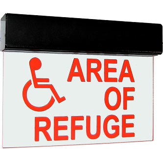 Talkaphone Deluxe Lighted Area of Refuge Sign w/ ba