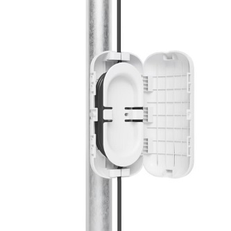 Ubiquiti enclosure with a detachable reel